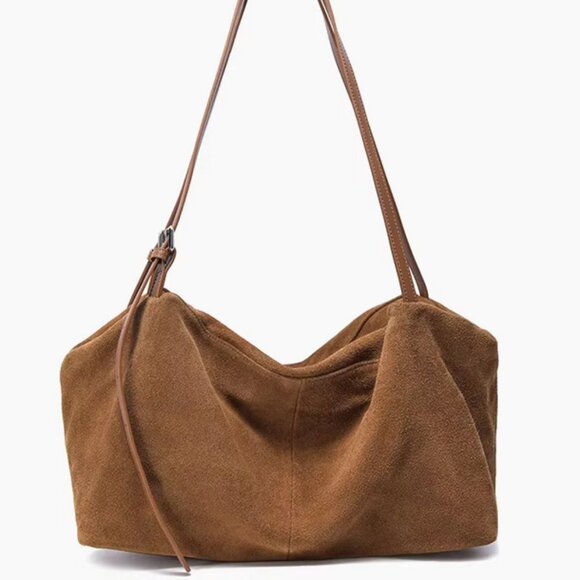 Elegant Indie Women’s Suede Premium Leather Shoulder Bag - Picture 1 of 8